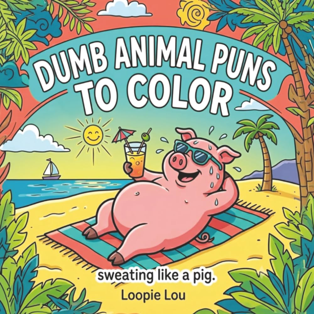 Dumb Animal Puns to Color: Literal Humor Coloring Book (Literal Funnies To Color)
