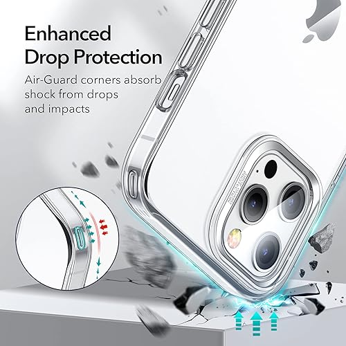 Miniatura 7 de ESR Soporte de metal diseñado para iPhone 11, soporte vertical y horizontal, protección contra caídas reforzada, parte trasera suave de TPU flexible