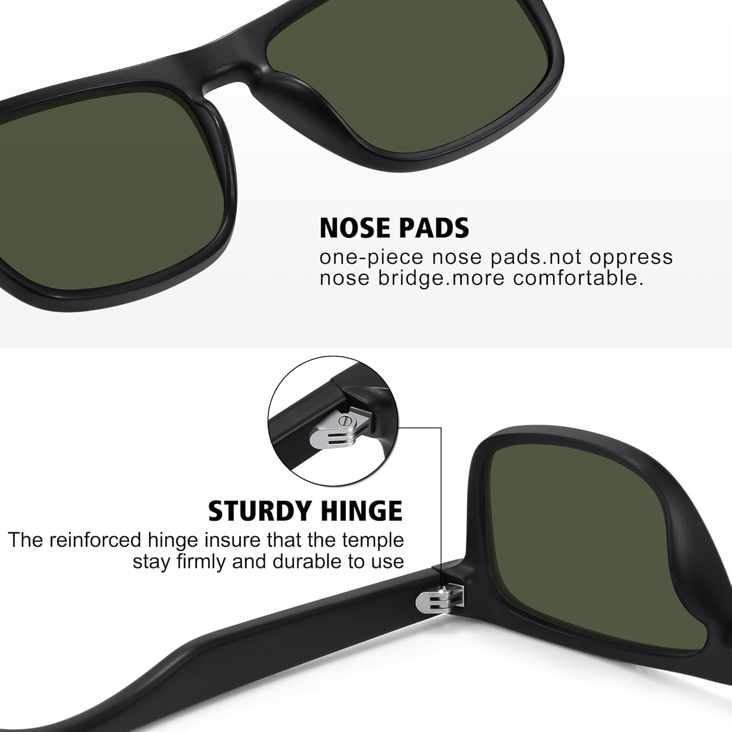 MEETSUN Polarized Sunglasses For Men Women UV Protection Square Frame Sport Fishing Driving Sunglasses