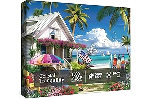 Summer Puzzles for Adults: 1000 Pieces of Seashore Serenity