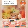Mini Claw Machine, Mini Claw Machine Cheap with Light and Music,20 Dolls,10 Gashapons, Mini Vending Machines Use Gumballs,Candy,Toys,or Small Prizes,Green