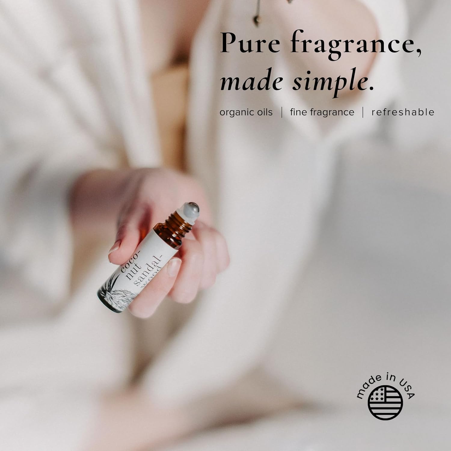 BROKEN TOP - Roll On Perfume | Essential Oil Perfume | Jojoba & Essential Oil Eau de Parfum | Natural, Vegan (Coconut Sandalwood)