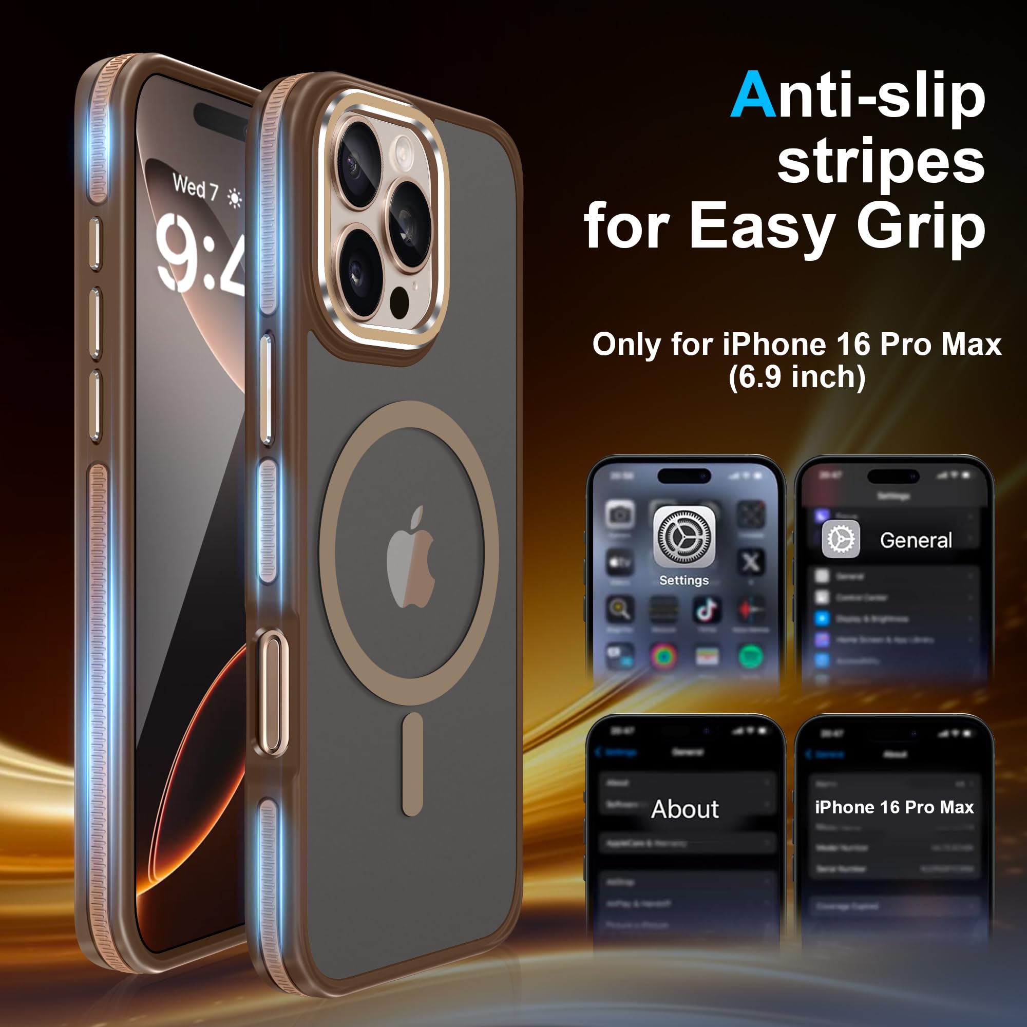 Amazon.co.jp: iPhone 16 Pro Max用ケース [Magsafe対応]耐衝撃性 
