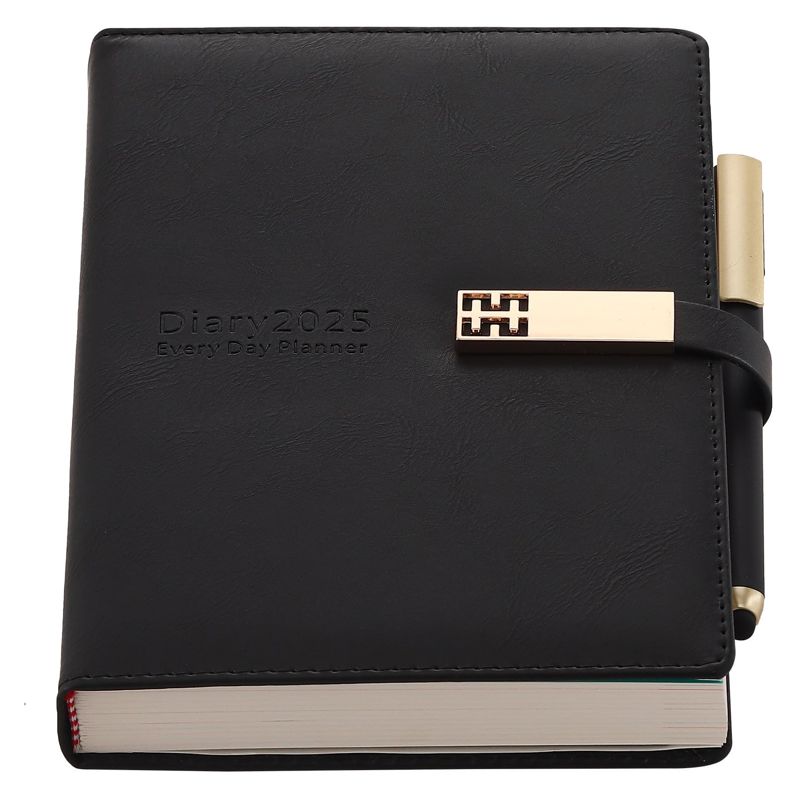 Agenda Accademica 2025 A5 - Copertina Rigida, Un Giorno Per Pagina, Con Penna E Tasca - Foto 6