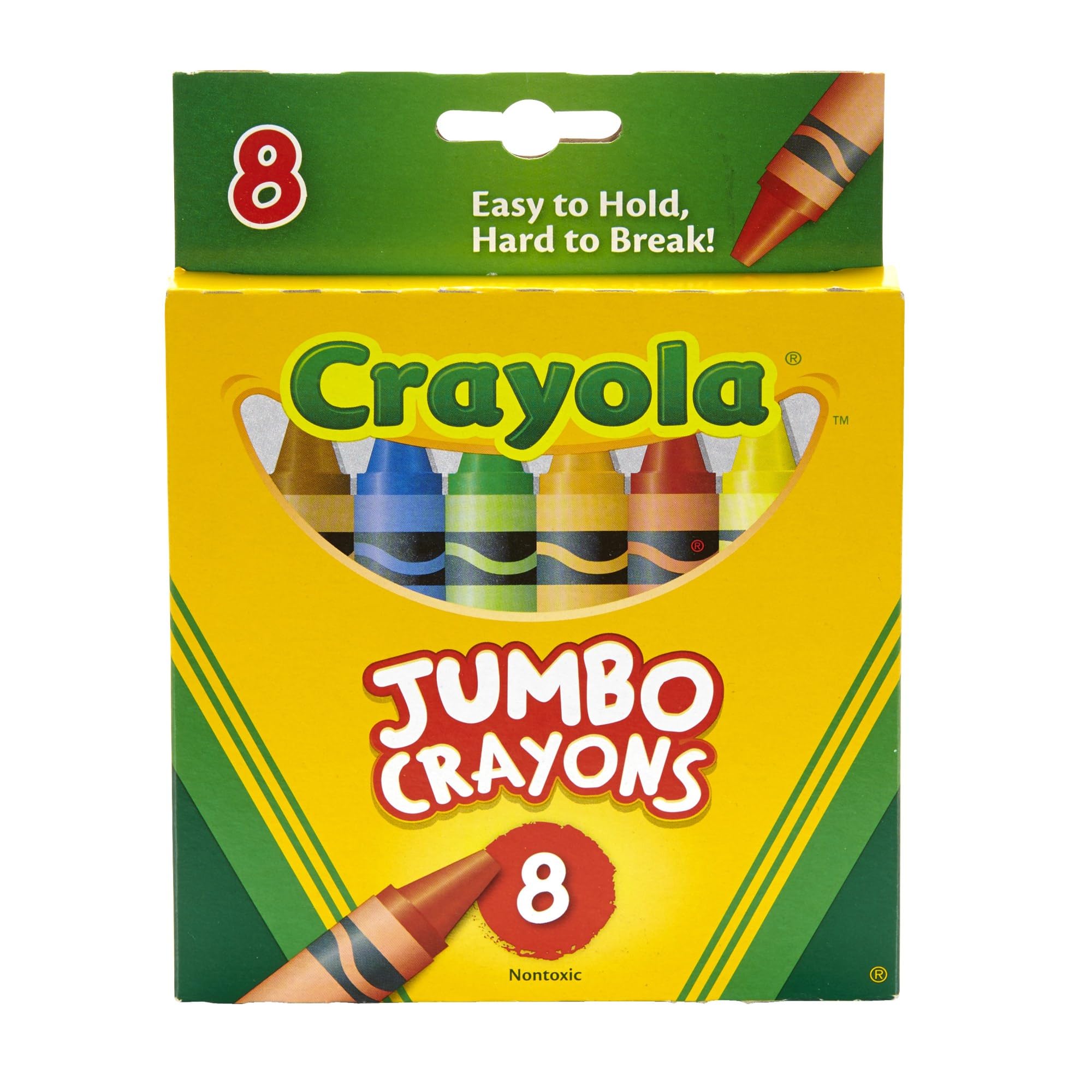 8 CT Jumbo Crayons, Multi Color