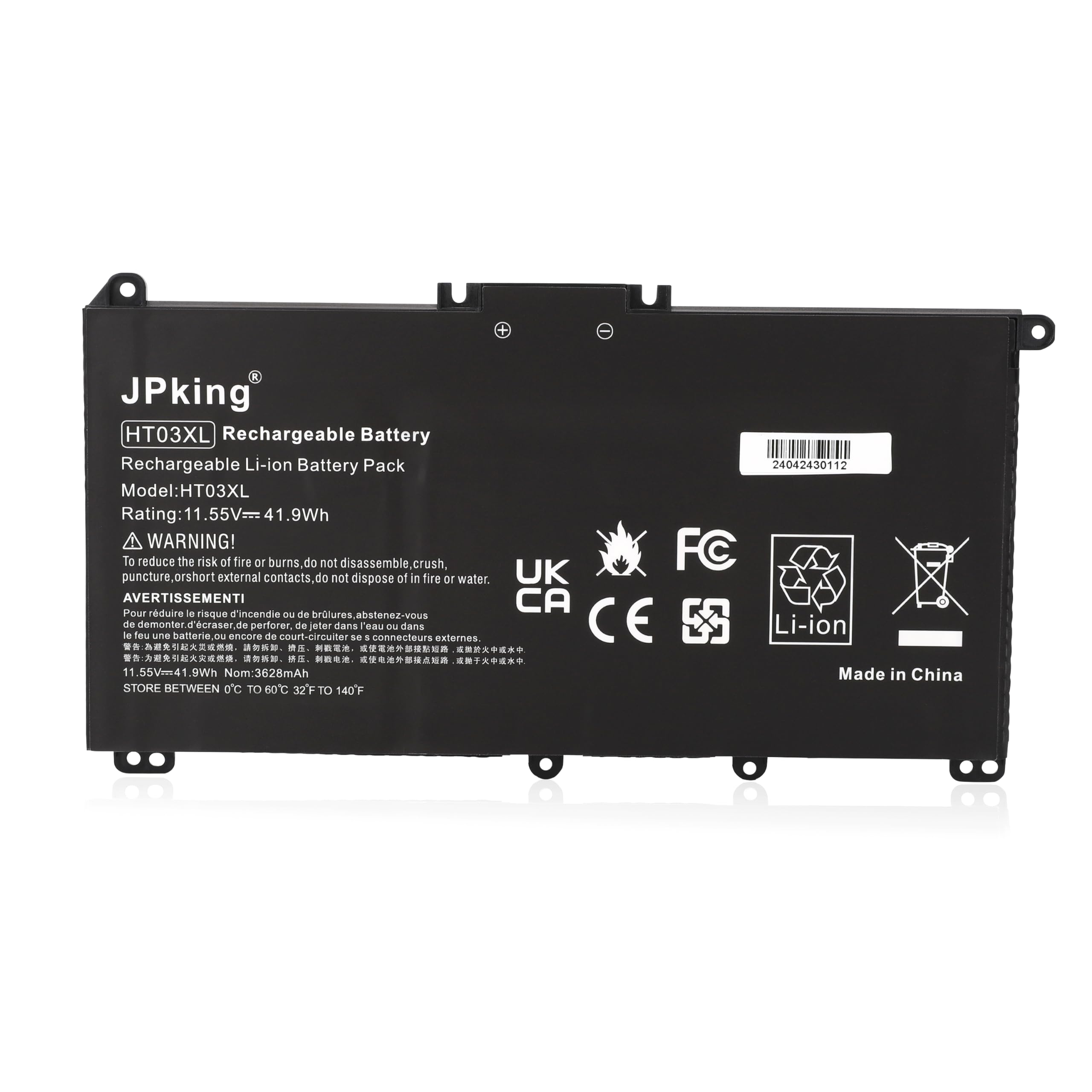 JPking HT03XL Batteria per laptop HP Pavilion 250 G7 255 G7 14-CE 14-CF 14-CK 14-cm 14Q-CY 14S-CF 15-CS 15-CW 15-DA 15-CR 15-CU 17-by 255 G5 348 L11421-542 HSTNN-LB8M 17-CA Series HSTNN-1B80