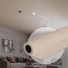 Ceiling Decor Film - Beige Matt PVC Stretch Ceiling - Room Ceiling Covering Kit, DIY Easy Installation for Modern Ceiling Design Kit #4 Film Size 5'3'' * 8'11''