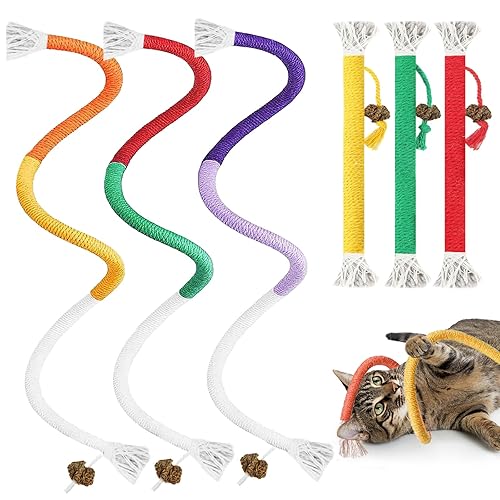 Tocirelo Cat Chew Rope Toy - 6Pack Cotton Cat Chew