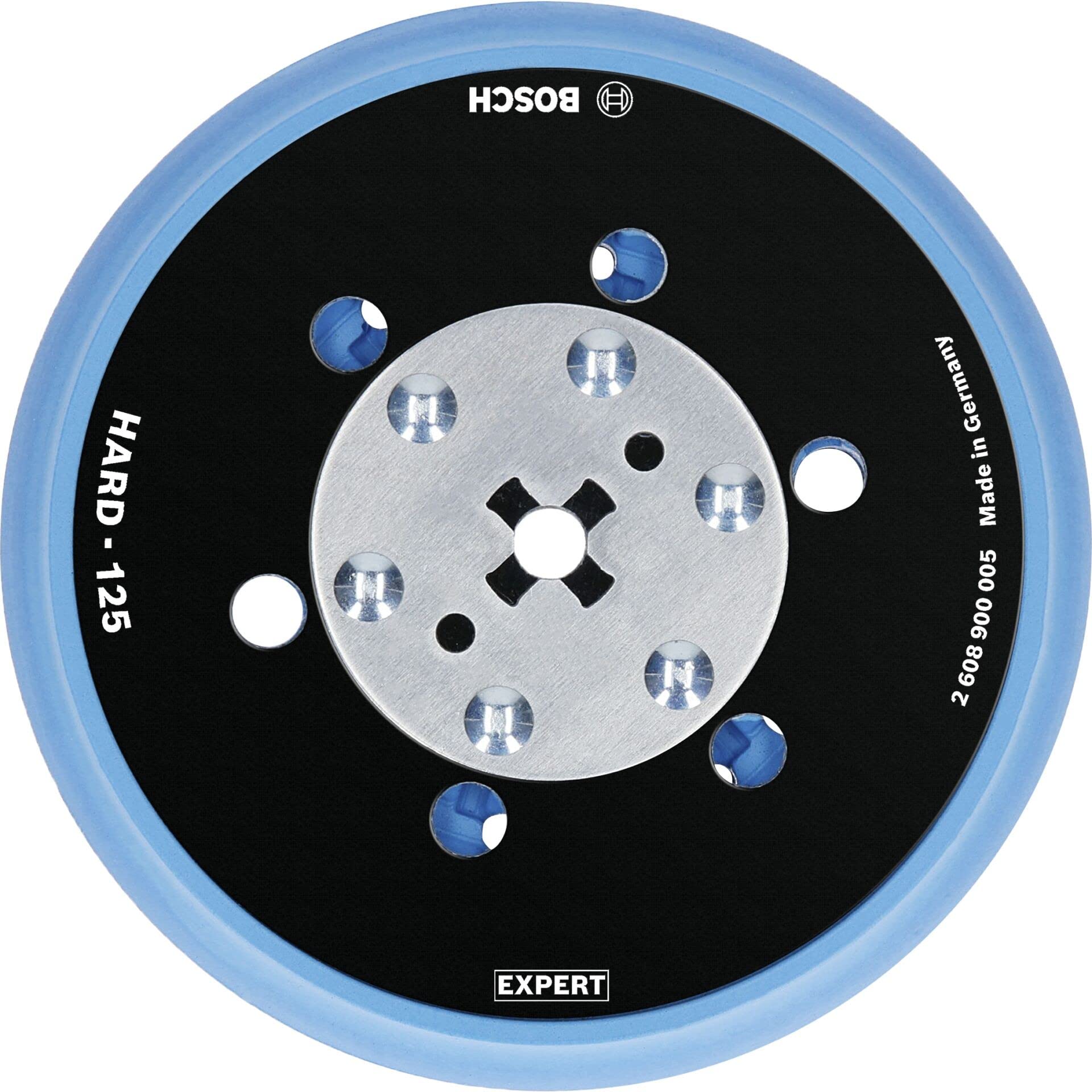 Bosch Platorello universale multiforo EXPERT 125mm, rigido per levigatrice rotorbitale