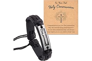 Classy Cross Bracelets: Communion, Confirmation, Christening, Baptism Gifts for Boys