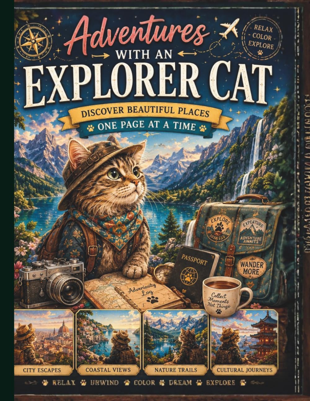 Adventures with an Explorer Cat: Discover Beautiful Places One Page at a Time