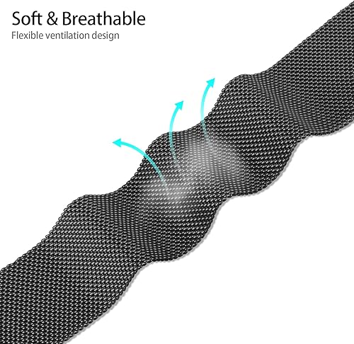 Miniatura 4 de Wanme Metal Bands for Amazfit GTS 4  GTS 4 Mini  GTS 3  GTS 2  GTS 2e  GTS 2 mini, 20mm Quick Release Stainless Steel Replacement Watch Strap for