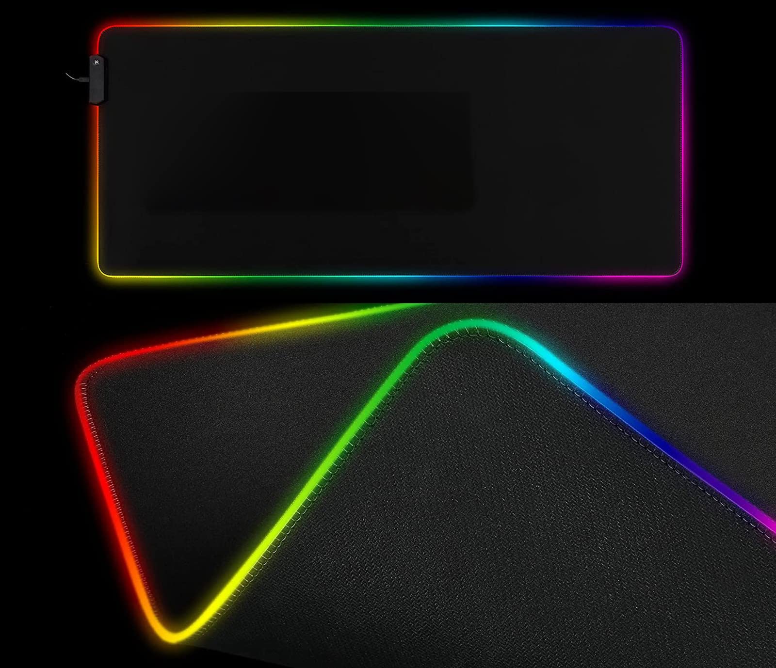 ELLENNE MOUSEPAD XXL RGB LED TAPPETINO GAMING 900X400MM STARS C04 | RGB TAPPETINO XXL - MOUSE PAD GIOCO GAMING 900X400 - LED 7 COLORI - 4 EFFETTI LUCI LAVABILE PER PC DESKTOP E LAPTOP STARS C04