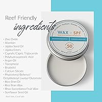 Vista 8 de Protector solar Reef Safe SPF 50 Mineral Face Balm, aprobado por Hawái y México, biodegradable, zinc, alantoína, libre de oxibenzona y octinoxato