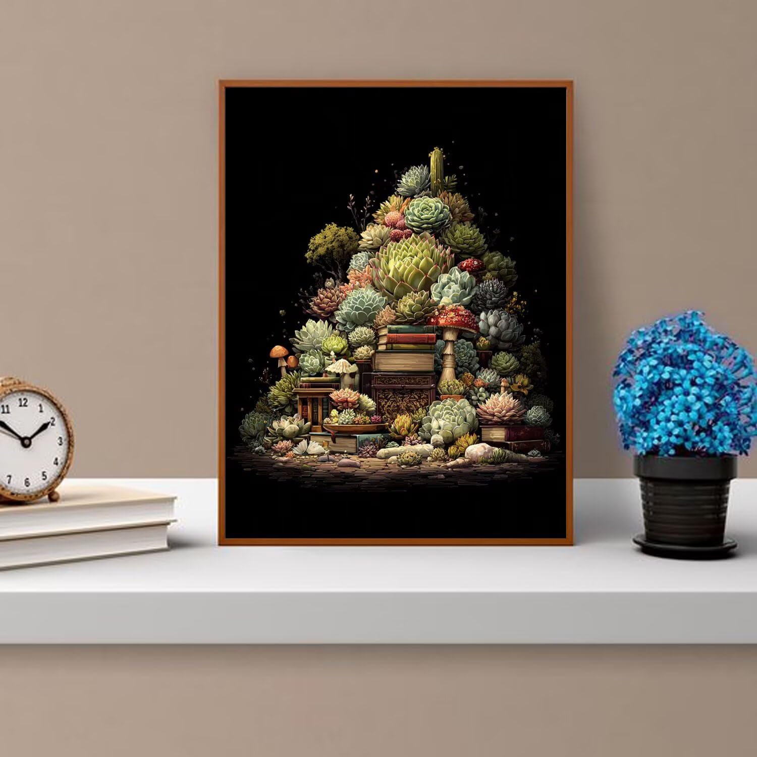 Dipingere con i Numeri Adulti piante, verde Dipingere con i Numeri Bambini DIY Kit, Set Premium con Pennelli, Decorazione Casa & Creativo Regalo di Compleanno, Attività di Tempo libero 70x95cm z-488
