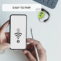 Vista 6 de CamKix control remoto inalámbrico para cámara con obturación y Bluetooth para teléfonos inteligentes – crea increíbles fotos y autofotos., Verde