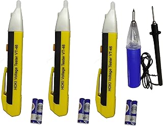 DUMDAAR VT-46 touchless analog voltage tester 3pc with 1pc Continuity Tester