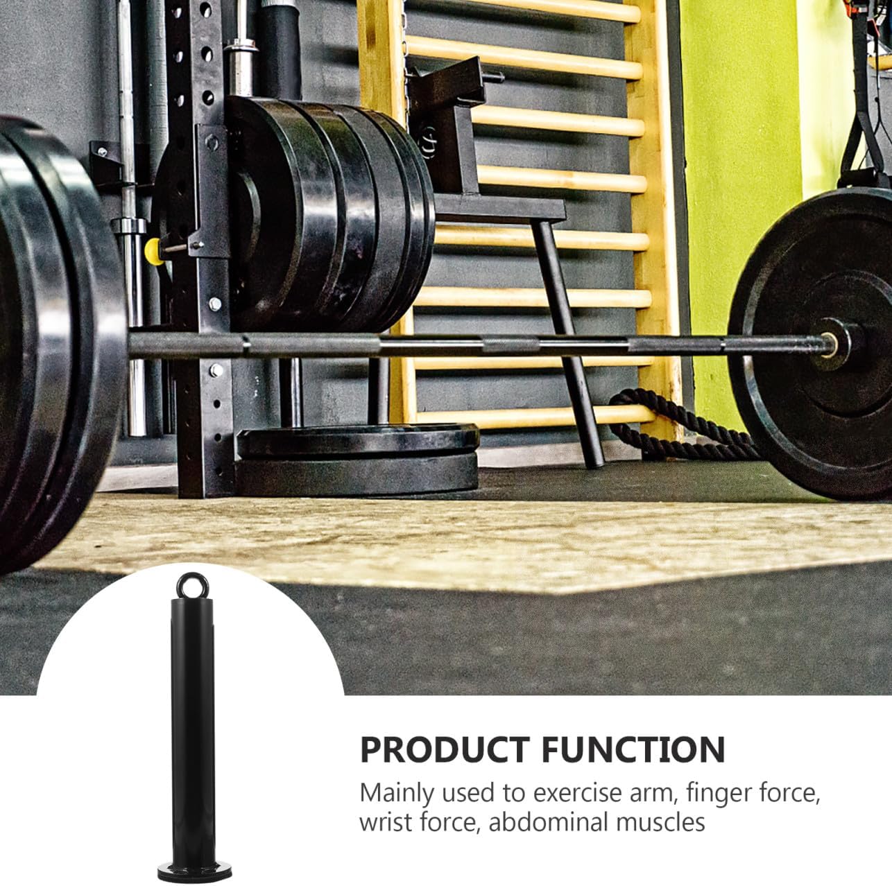 PRETYZOOM Barbell Slice Weight Tray Weight Storage Rack 48mm Diameter 320mm Length Fitness Equipment Accessory for Gym Strength Training
