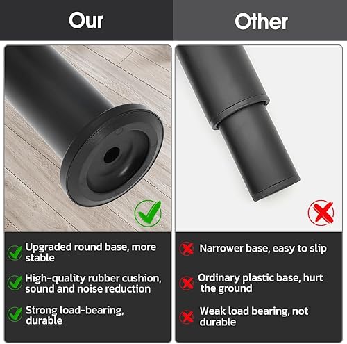 Miniatura 7 de Soporte de marco de cama, patas de metal de altura ajustable, patas de soporte de cama de 7.08 a 12.6 pulgadas, patas de cama ajustables de