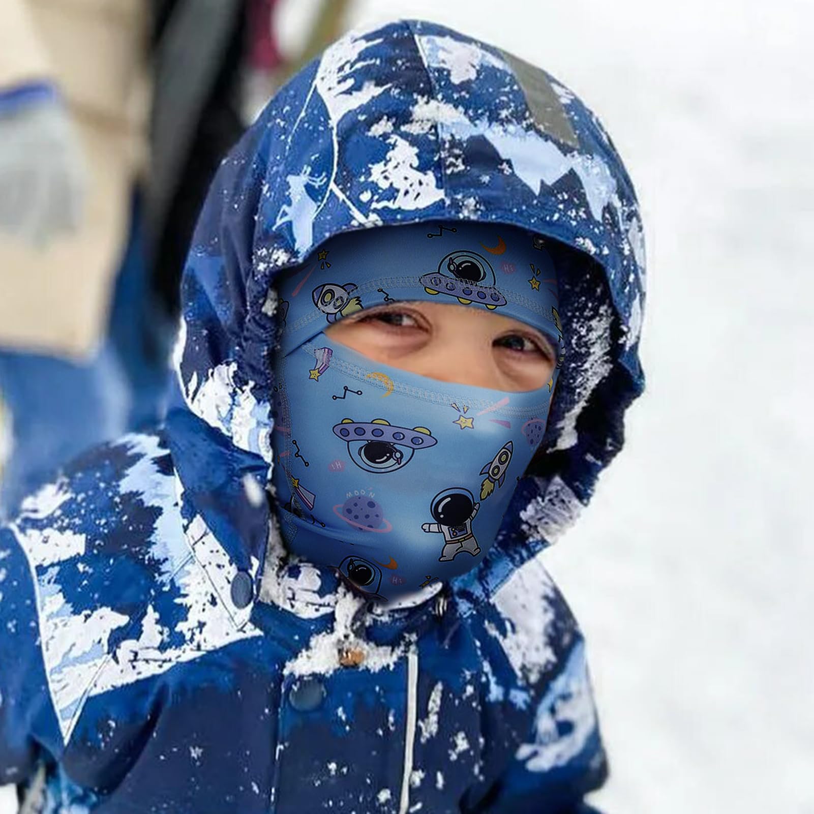 Hpbaggy Maschera Invernale per Bambini,Antivento Mask da Sci Cappello per Ragazzi Ragazze,Passamontagna da Sci per Bambini,Berretto da Ciclismo Balaclava per Varie attività all'Aria Aperta