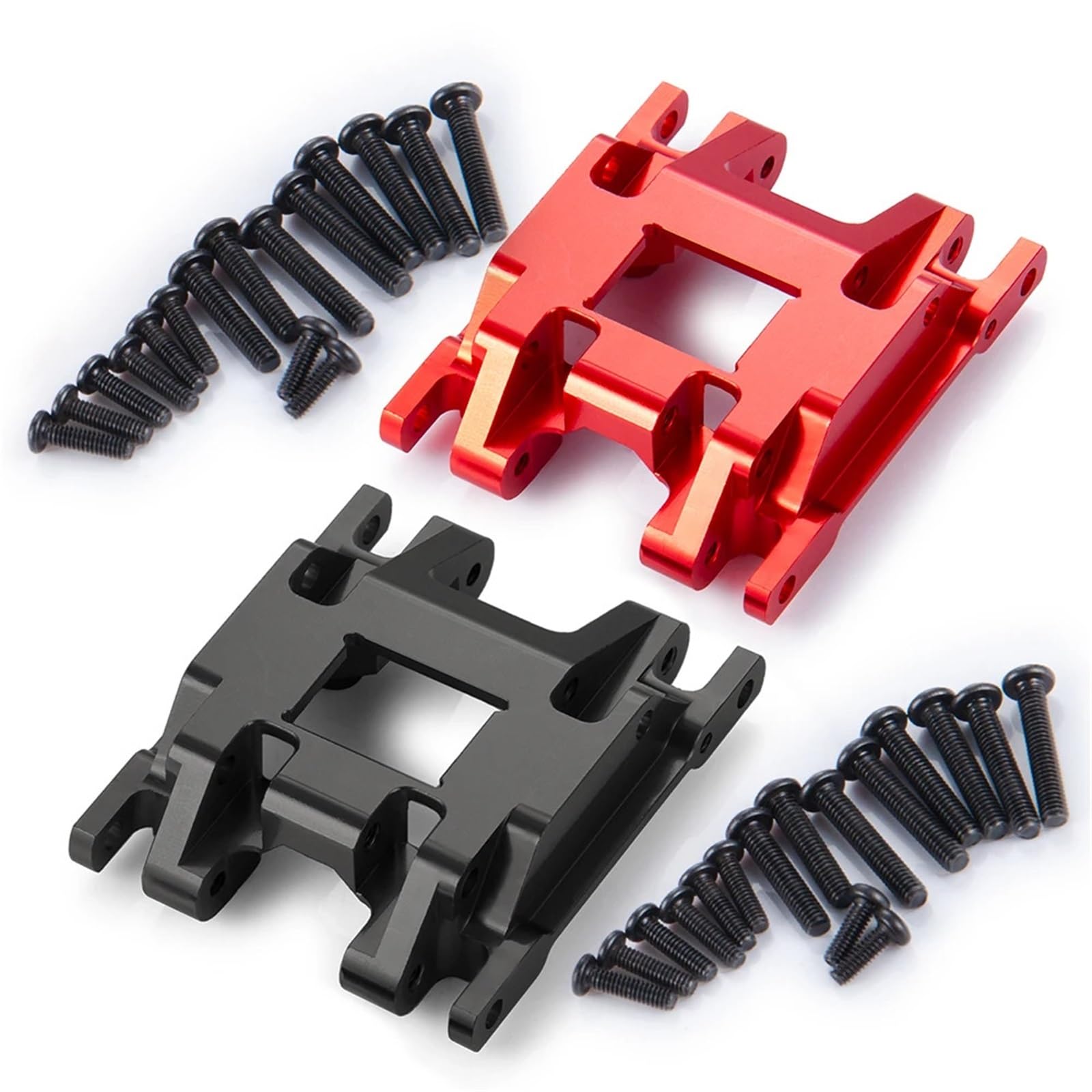 Do YEAH-RUN Metal Chassis Skid Plate Transmission Mount do 1/18 RC Crawler Car do części zamiennych TRX4M(Schwarz)