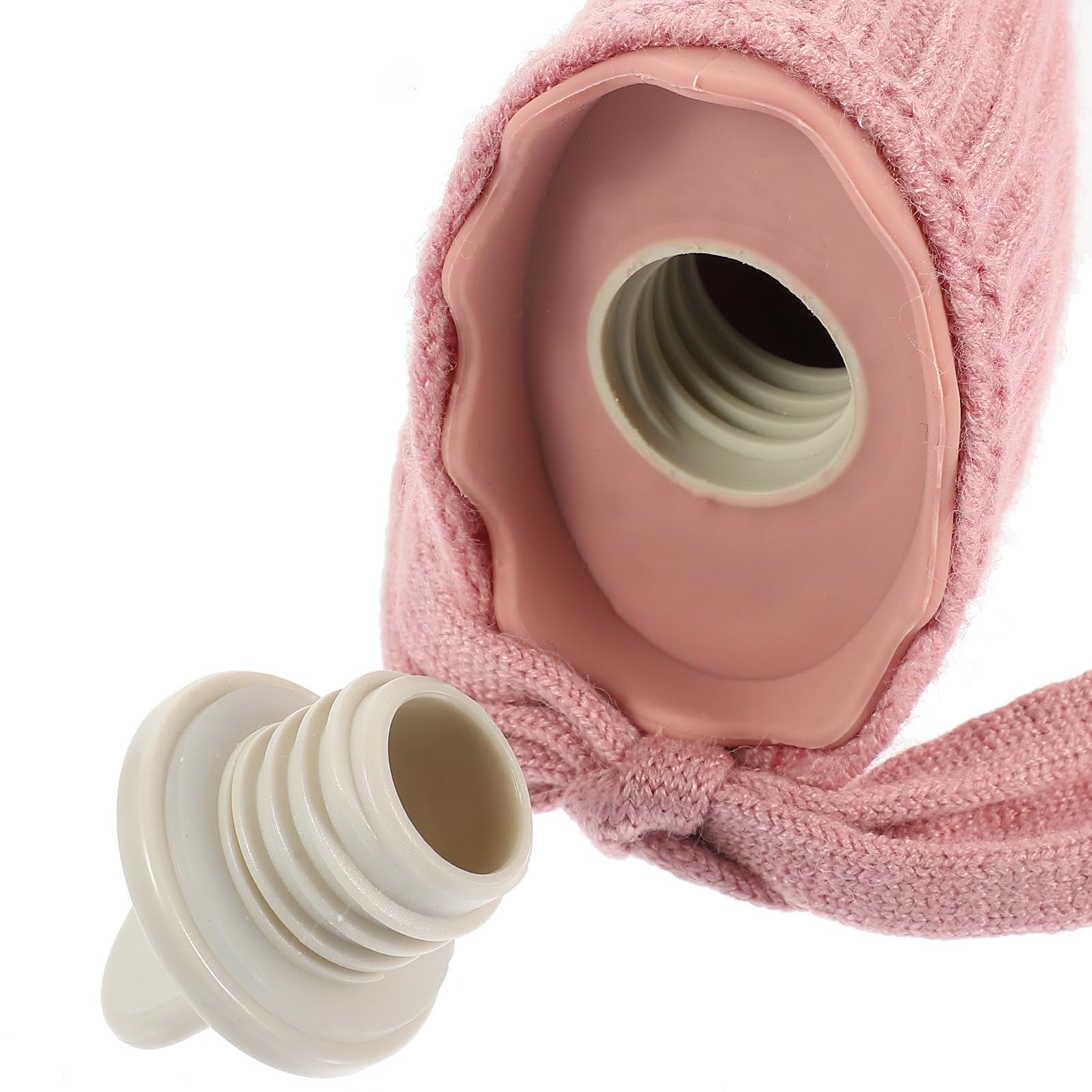 iplusmile Bolsa de Agua Caliente en Forma Cuello Silicona y Tejido, Resistente a Fugas y Conservación del Calor, Adecuado para Casa y Viaje en Invierno Color Aleatorio