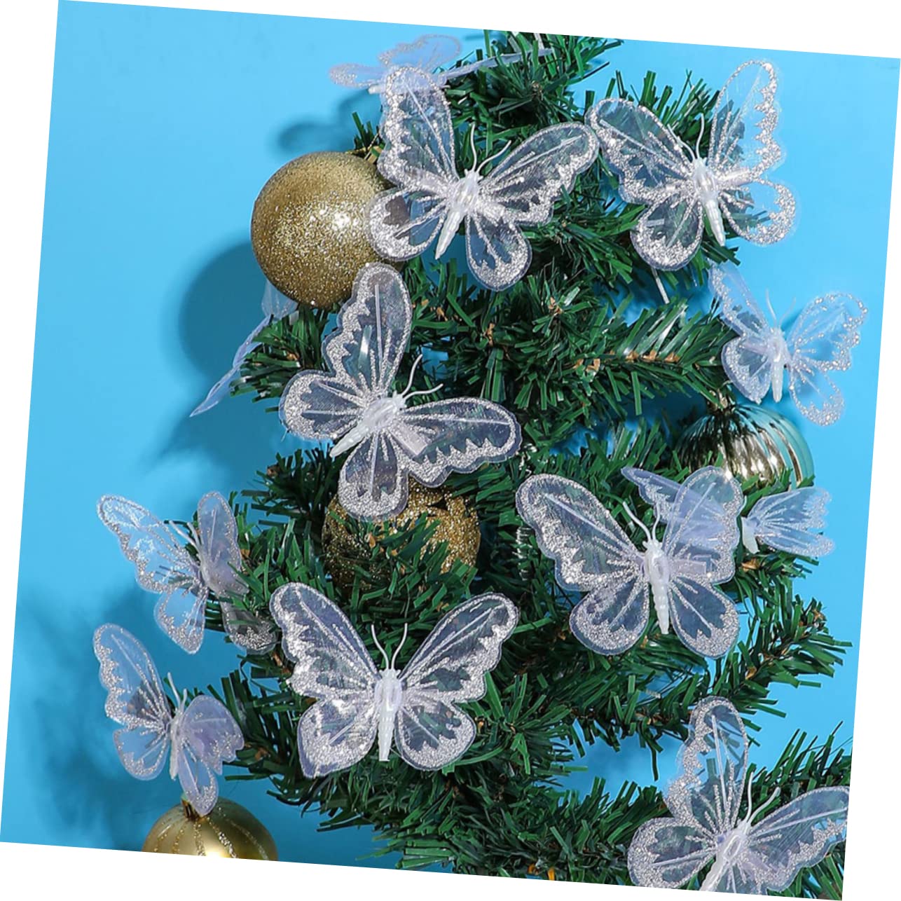 Tofficu 60stücke Dekorative Schmetterlinge Mit Clip Für Bastelprojekte Hochzeits Und Weihnachtsdekoration Vielseitig Einsetzbar Für Kinderzimmer Und