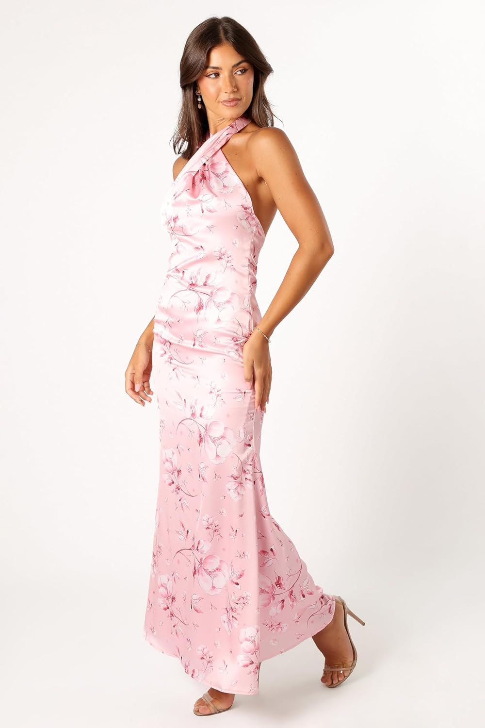 Petal & Pup Womens Mila Halterneck Maxi Dress - Image 3