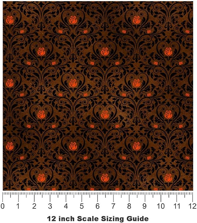 Rwraps Gothic Burnt Desire Gloss Vinyl Film Wrap 59in x 26ft Vinyl Vehicle Car Film Sheet Roll