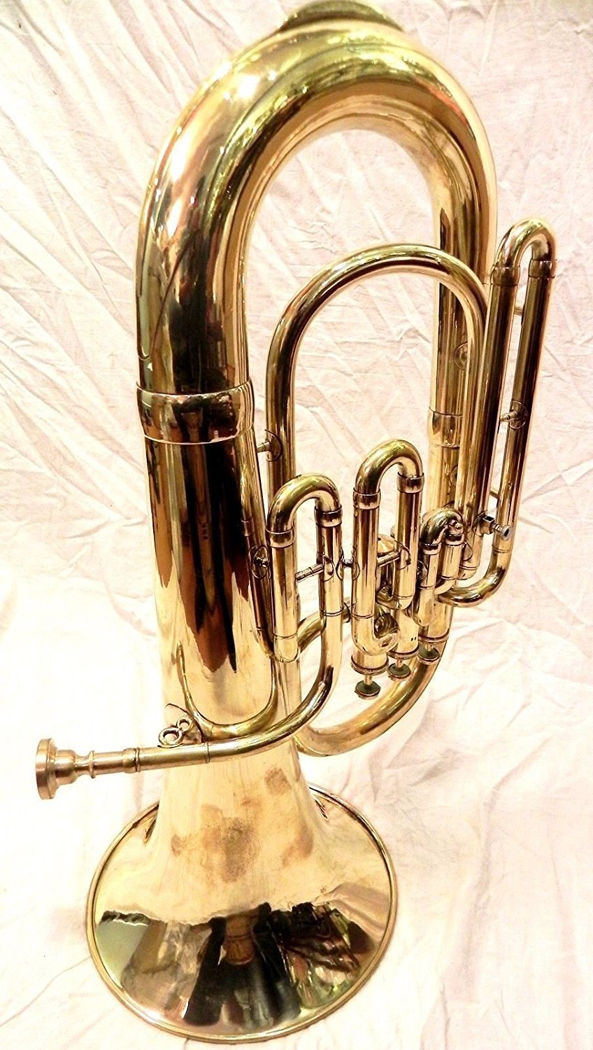 Euphonium Messing polnischen 3 Ventil Euphonium Tuba & Mund Stück mit Tragetasche by sonorous