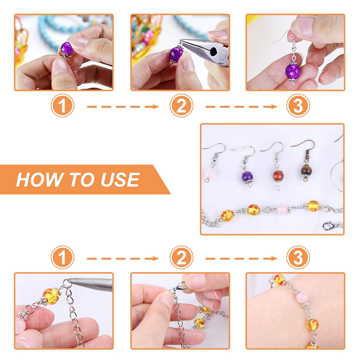 100 épingles à œillet En Acier Inoxydable Doré - Kit Bijoux DIY Pour Boucles D'oreilles Et Colliers