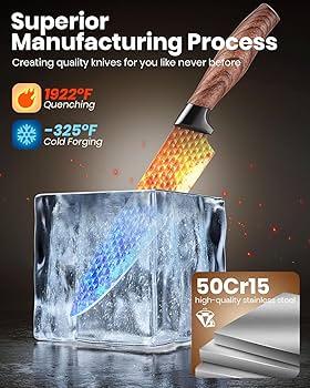 Amazon.com: Knife Set, Denkich Kitchen Knives 7 Pcs Premium