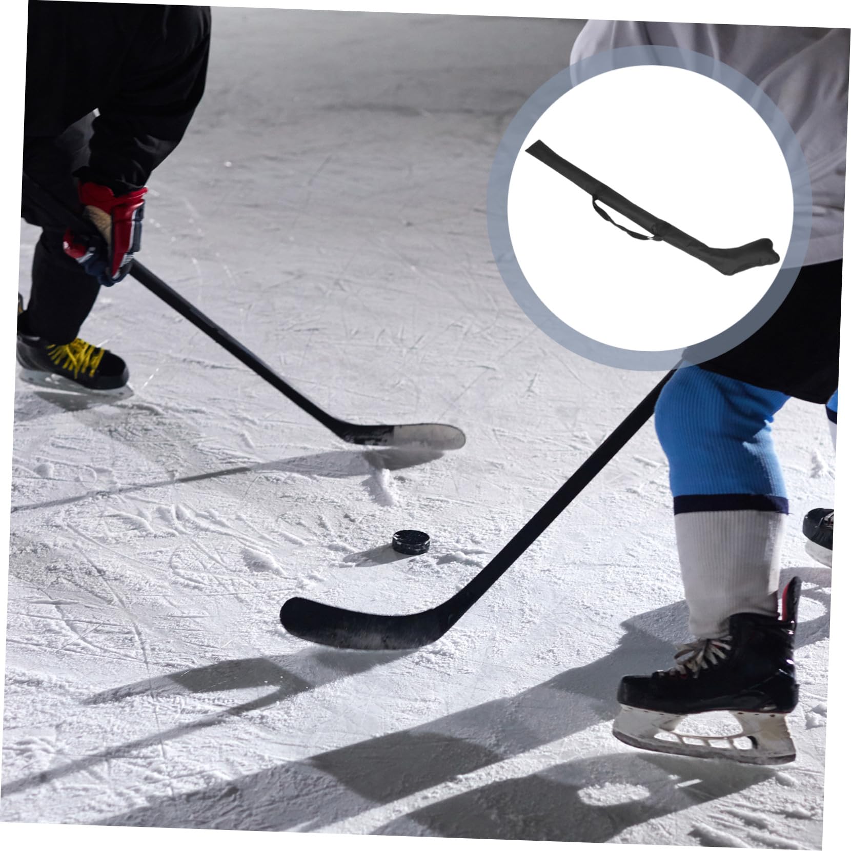 Bolsa para Palos de Hockey en Tela Oxford Resistente al Desgaste Diseño Especial para Ajuste, Cremallera Fácil de Tirar y Color Negro Adecuado para Deporte