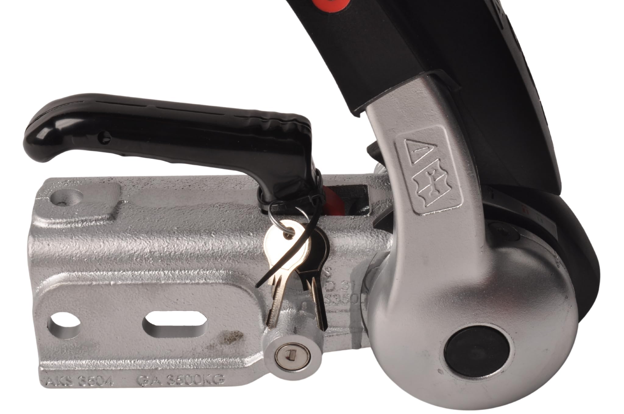 AL-KO - Acoplamiento de Seguridad AKS 3504 con Cerradura integrada y Pelota de Seguridad • 60 mm Redondo