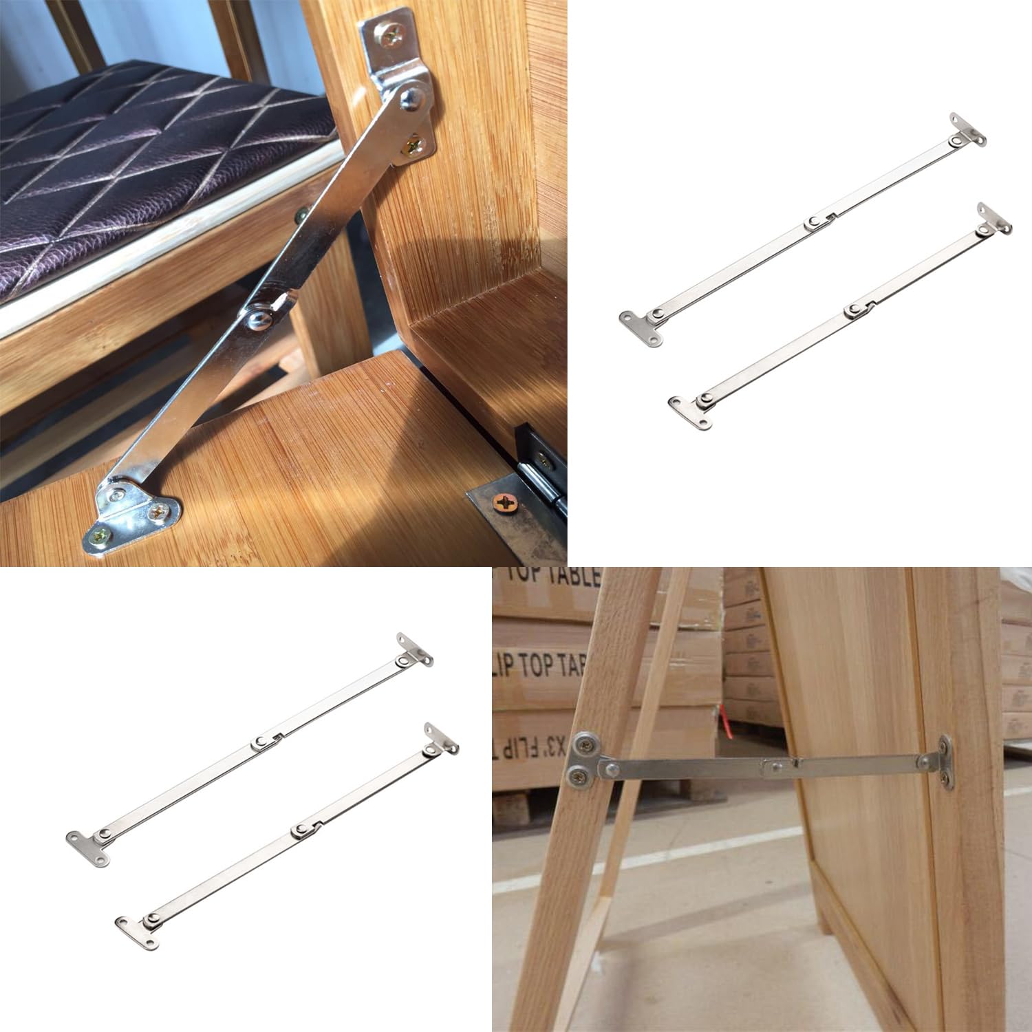 Cabinet Door Hinges - 2 Pack Folding Support -7
