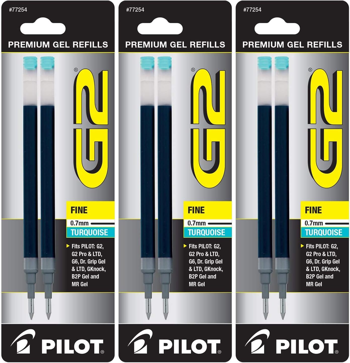 Pilot G2, Dr. Grip Gel/Ltd, ExecuGel G6, Q7 Rollerball Gel