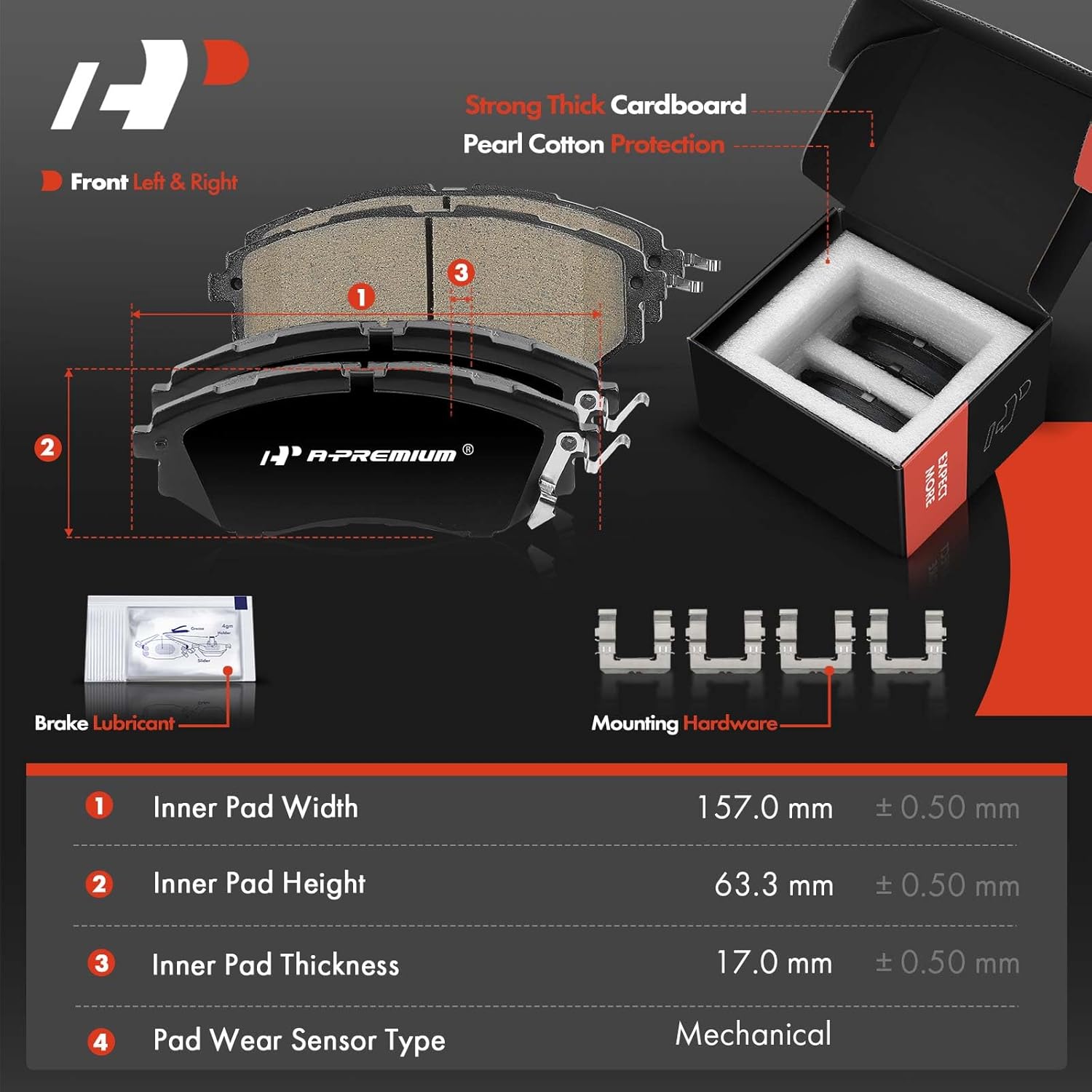 A-Premium Front and Rear Drilled and Slotted Disc Brake Rotors + Ceramic Pads Kit Compatible with Select Subaru Models - Outback/Legacy 2015-2019, WRX 2016-2021, 12-PC Set