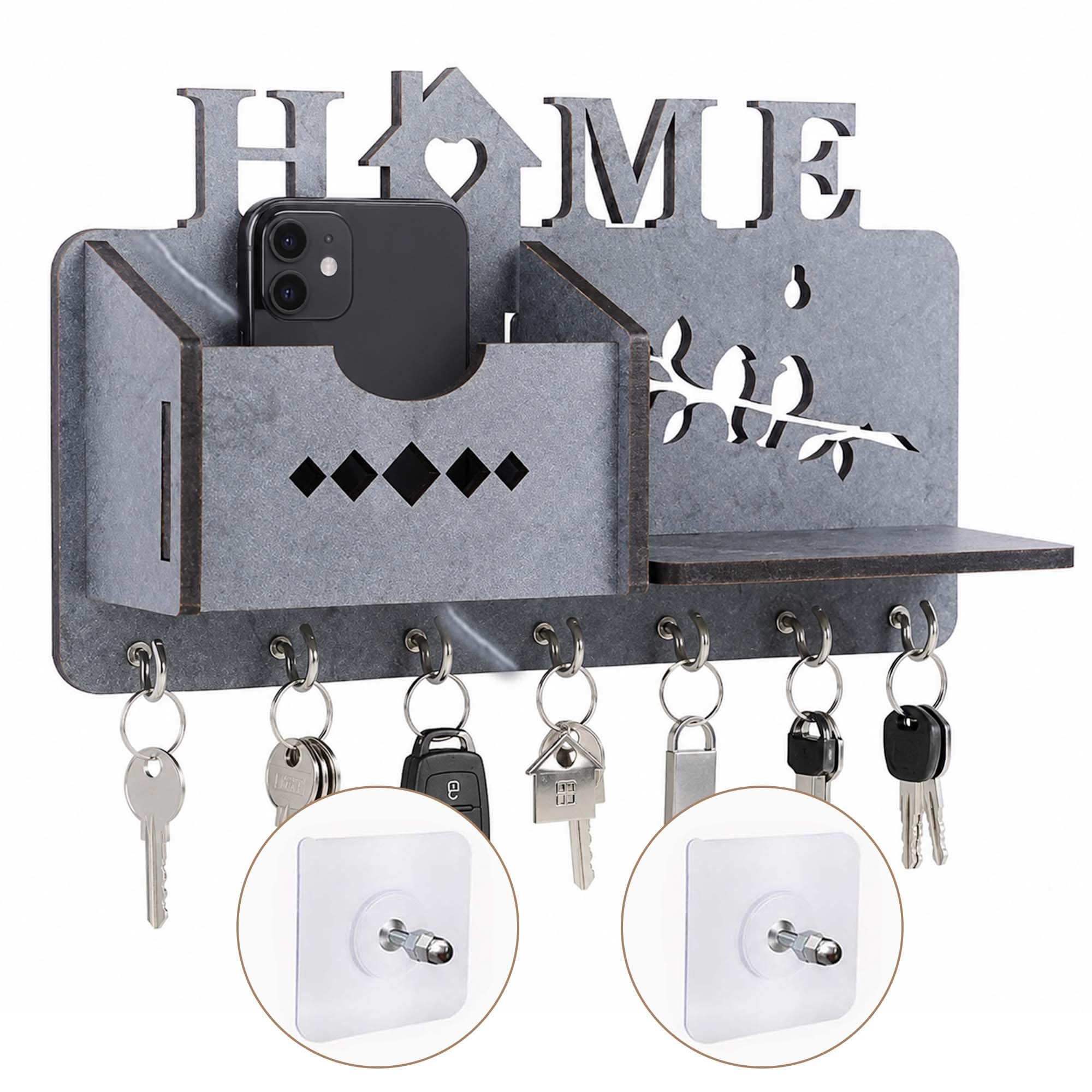 Metal Key Holder - Stylish Wall Mount -19
