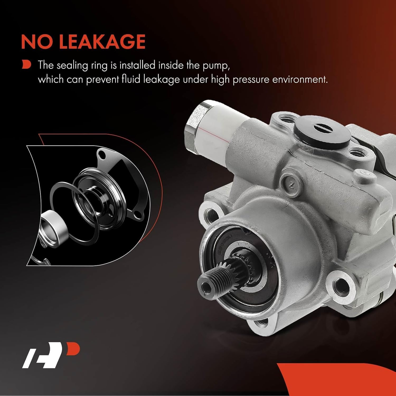 A-Premium Power Steering Pump Compatible with Nissan Quest 1993-1998, Mercury Villager 1993-1998, V6 3.0, Replace # 49110-0B015