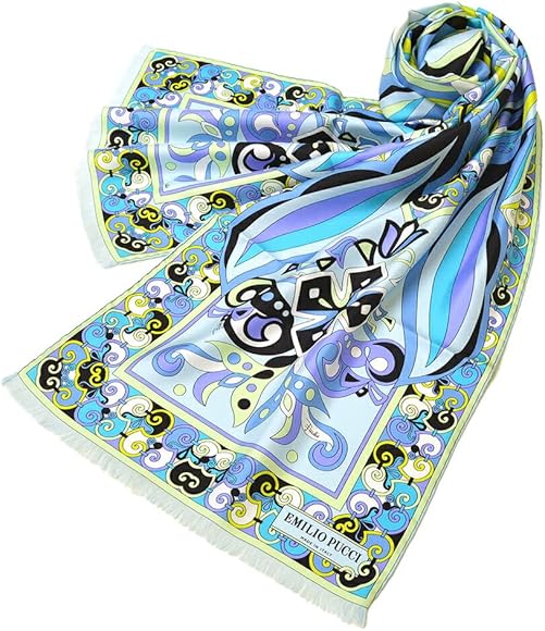 Emilio Pucci カシミヤ　シルク　ストール　美品 新品 エミリオプッチカシミアシルクストール