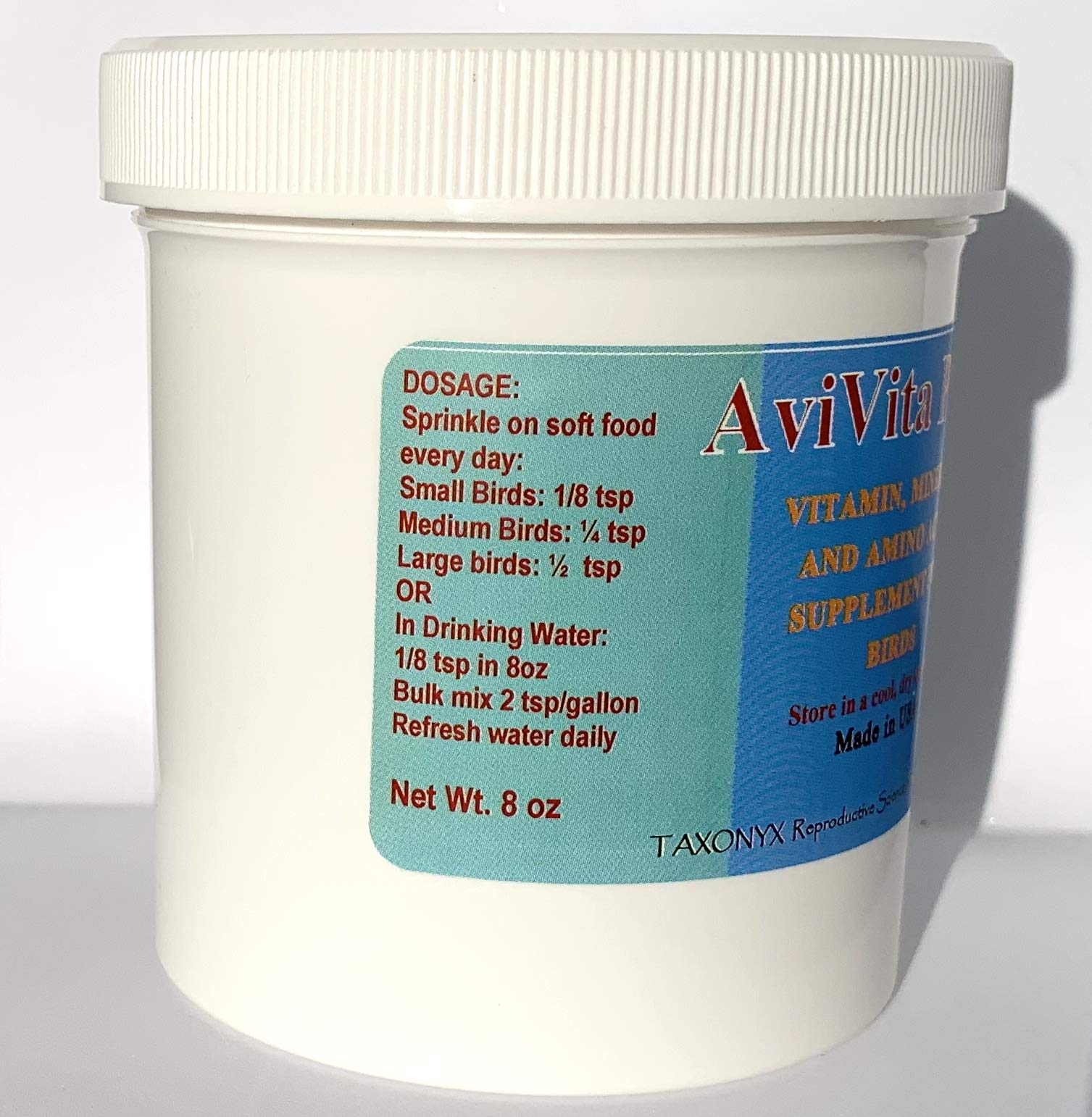 Taxonyx Science Inc AviVita Plus Multivitamin for Birds - Compare to Avitech! (16oz)