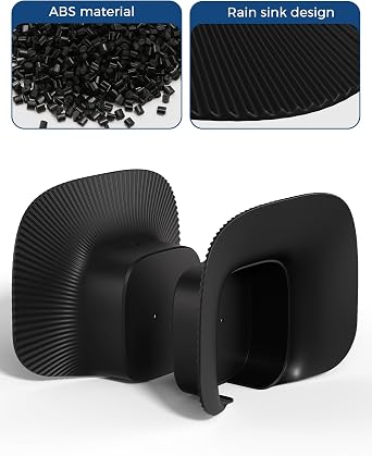 Eufy セキュリティレインシェードカバー SoloCam S340ソーラーカメラ用 - UV、雨、雪、埃からの保護 取り付け簡単 SoloCam E30には対応していません - ブラック