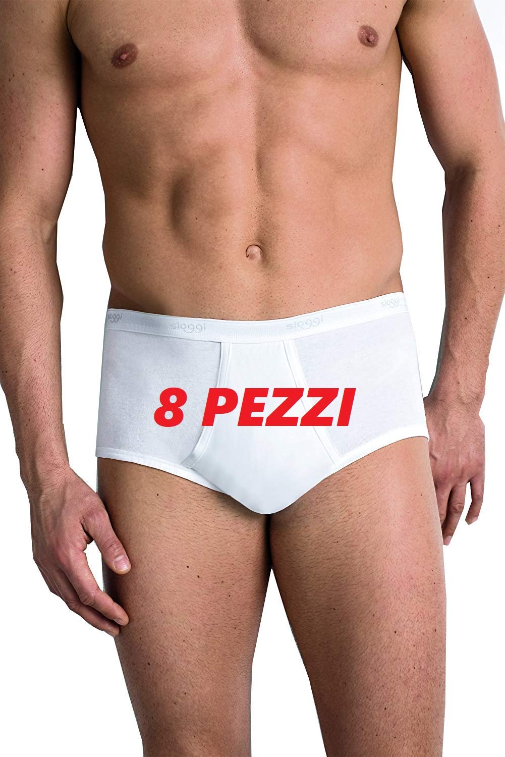 Sloggi 8 Pezzi Slip Apertura Uomo Men Basic Maxi