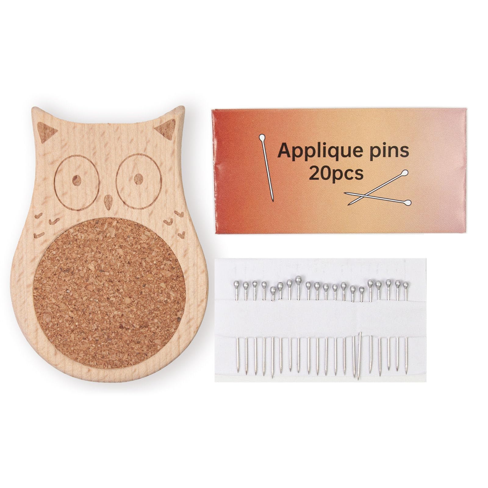 Kalttoy Sewing Pin Cushion Wood Needle Pin Quilting Organizers for Sewing Dressmaking Needlework Clothing Craft Project Needle Organizers