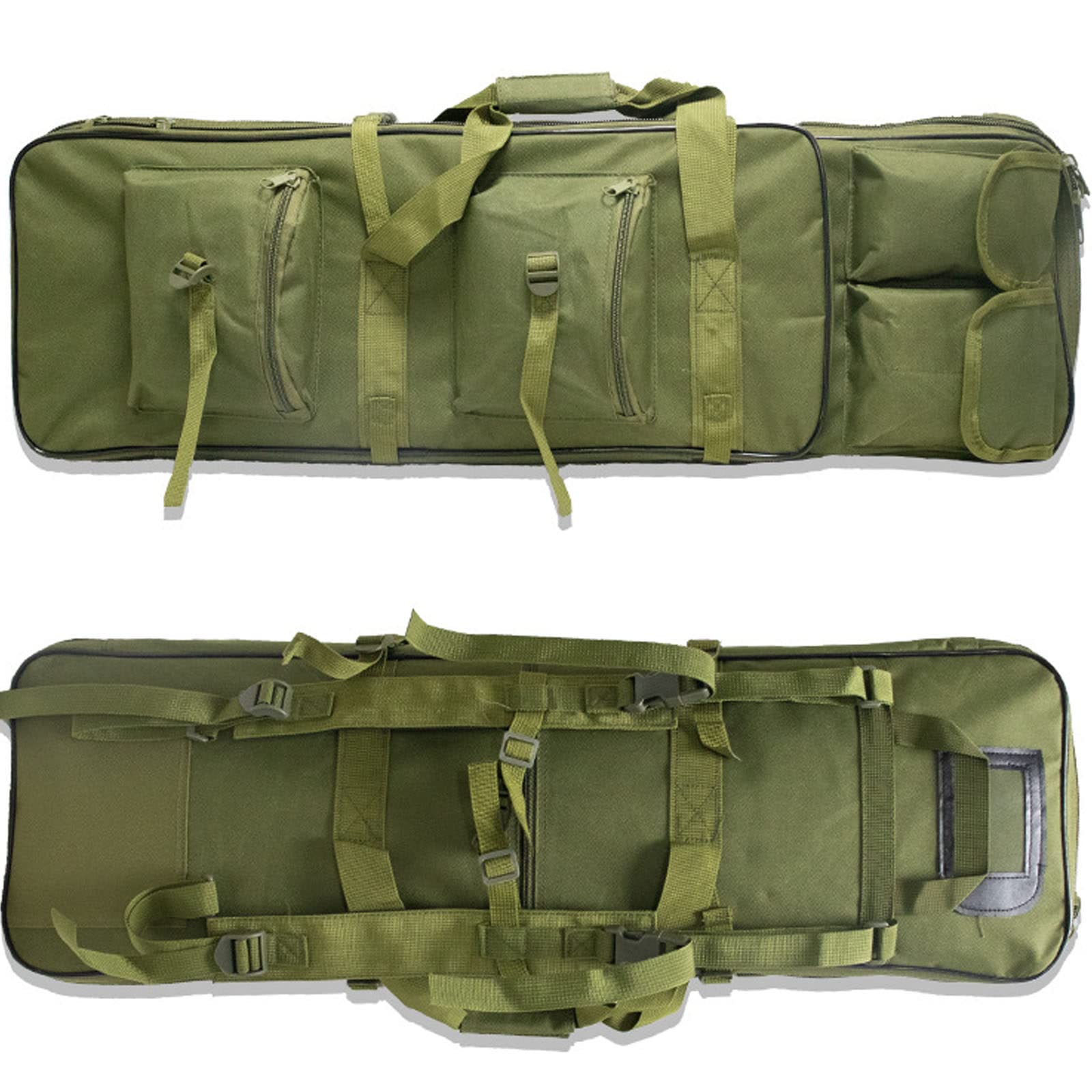 Etui na karabin taktyczny Zewnętrzny miękki karabin torba na polowanie Etui na pistolet wędkarski,600D Oxford materiał,85CM100CM120CM,Kolor:czarny,zielony,żółty,cp,Green-120CM