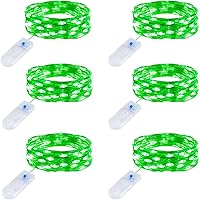 Vista 16 de Minetom Paquete de 6 Luces de Hadas Operadas con Batería Luces de Cadena - 7 pies 20 LED Impermeables Alambre Plateado Luces de Luciérnaga