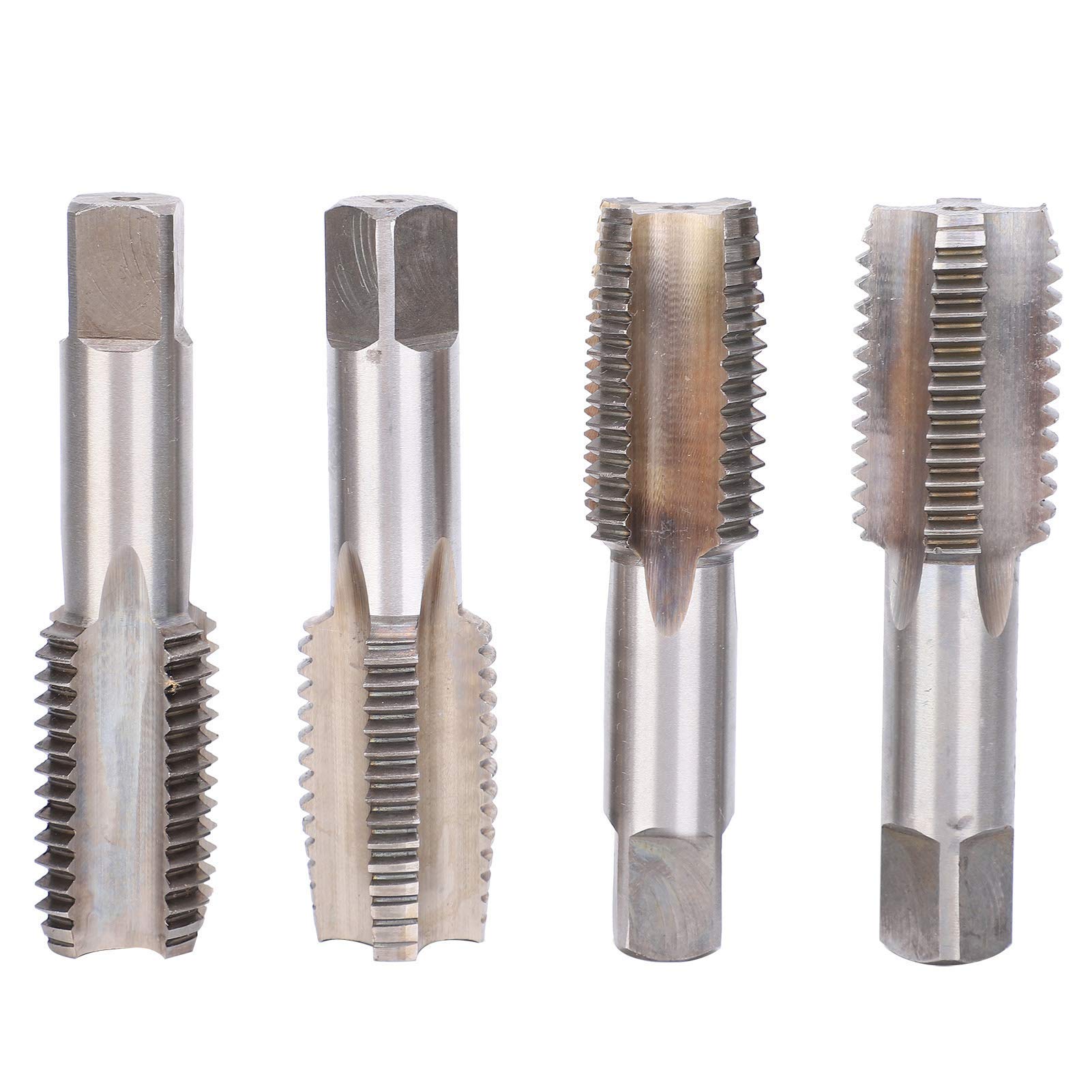 Macho HSS, Macho de Mano Métrico, Macho de Rosca, Machos de Buje Roscado de Alambre, Tubería de Mano Izquierda, Macho de Rosca Manual M30 de 4 Piezas, Herramientas de Perforació