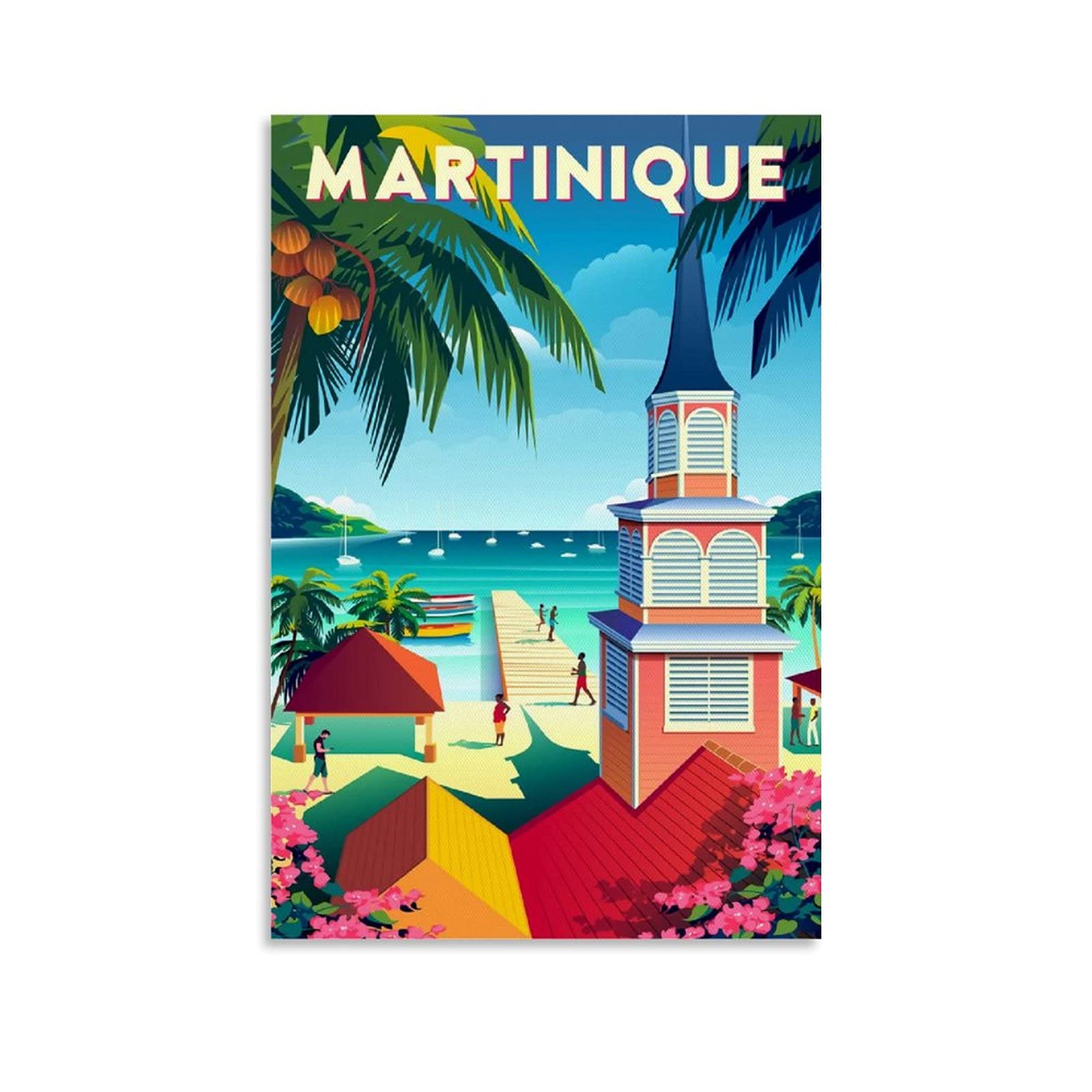 Tirage Citrate Vintage Martinique - Homme Sur La Plage - Format 6x8 Cm - Circa 1900