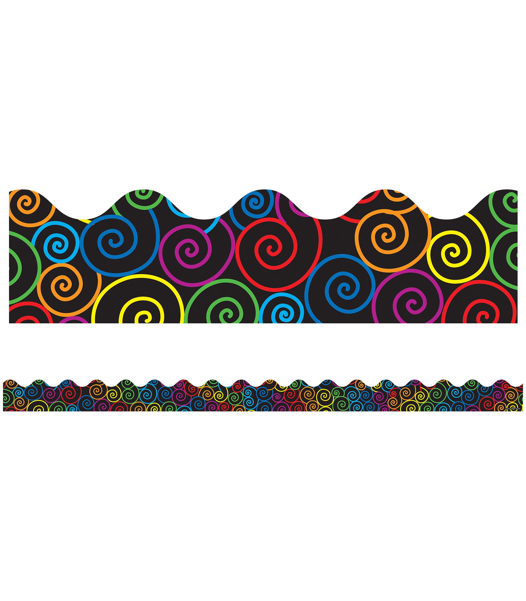 Amazon.com : Carson Dellosa Rainbow Swirls Borders (1259) : Themed  Classroom Displays And Decoration : Office Products