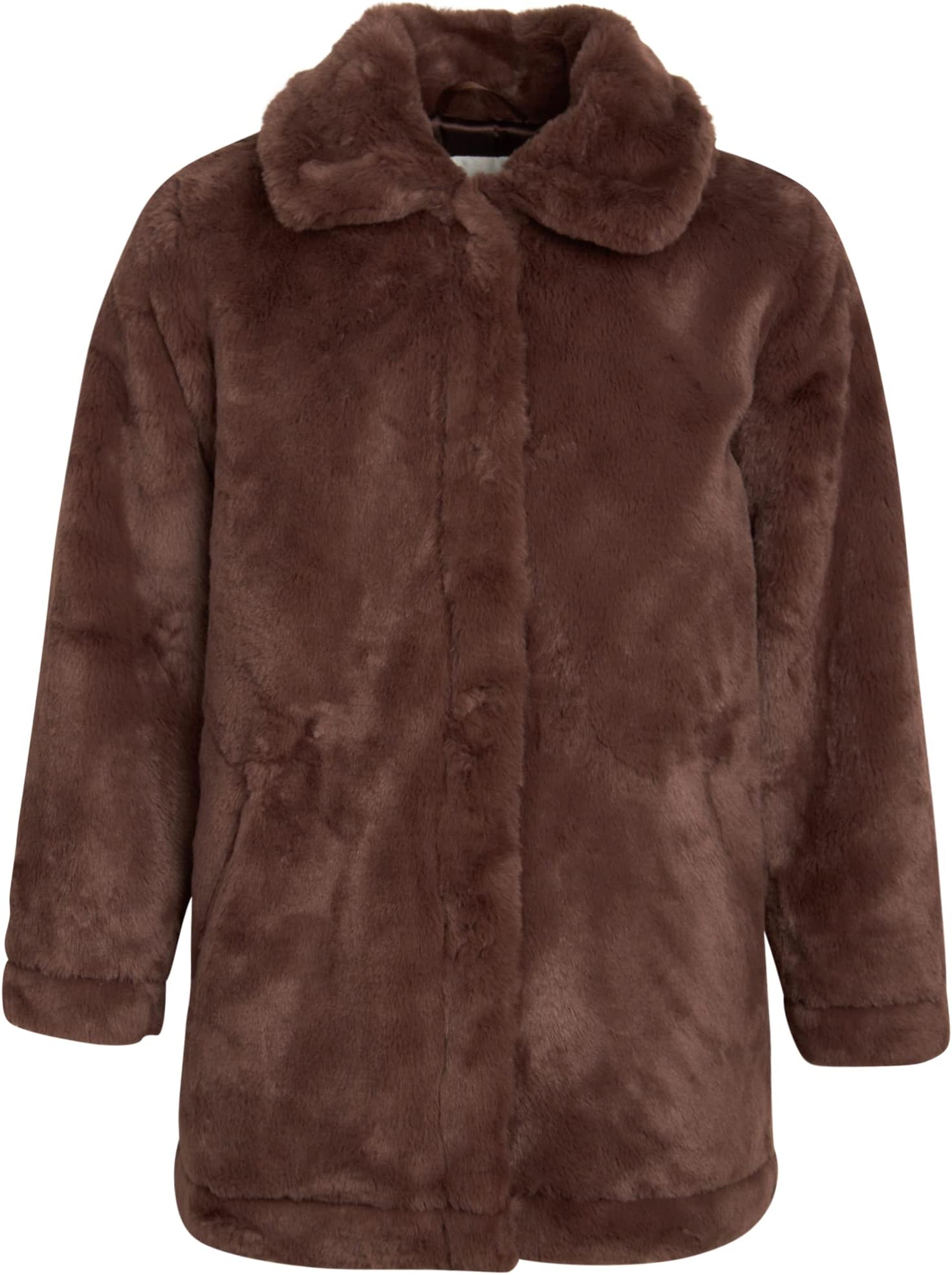 URBAN REPUBLICGirls' Jacket- Long-Length Plush Faux Fur Teddy Overcoat